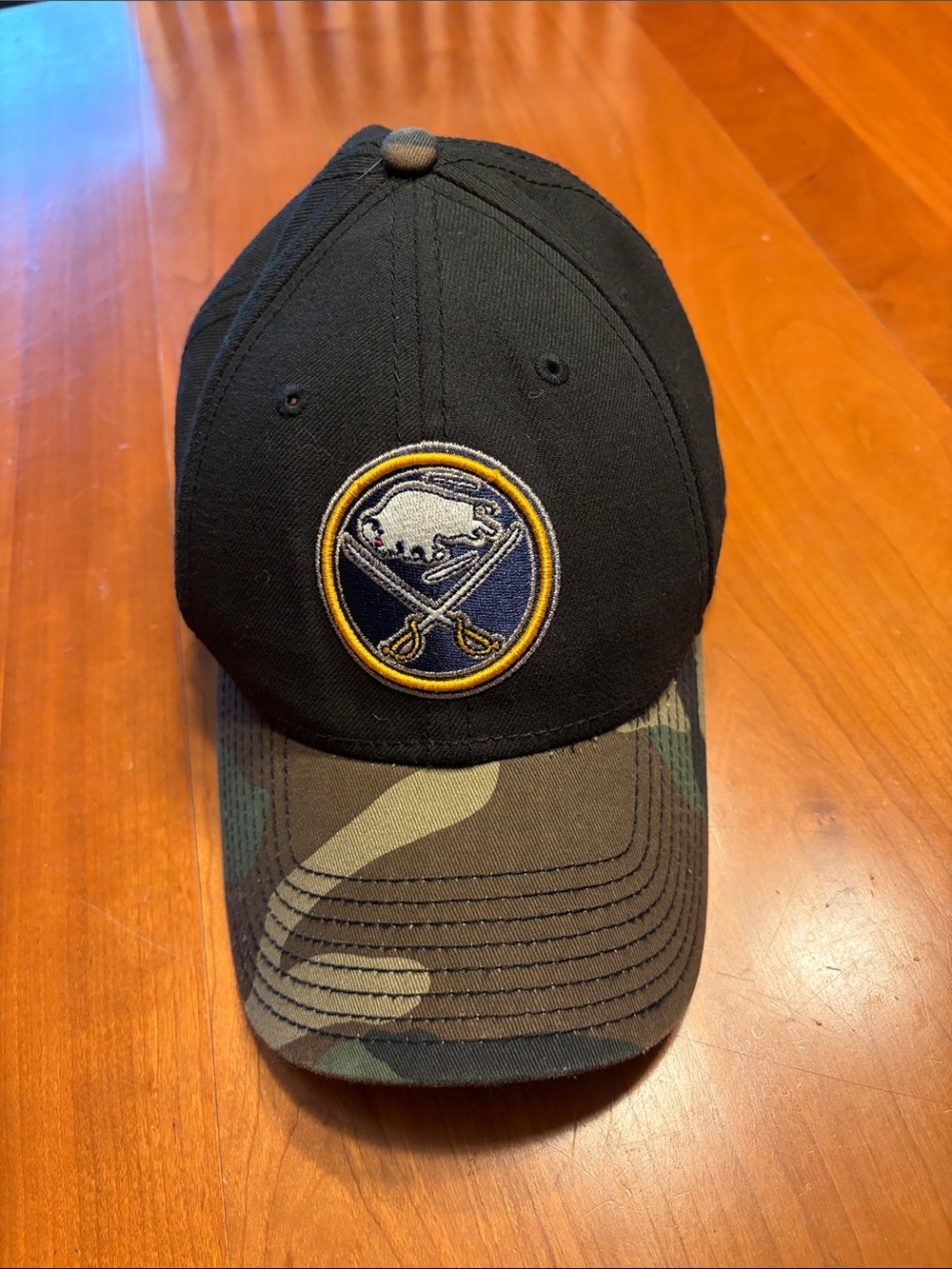 New Era Black & Camouflage Buffalo Sabres Logo Cap